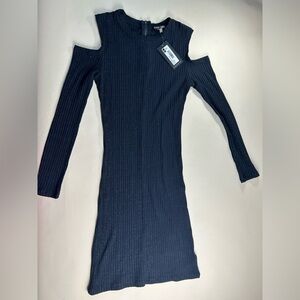 David Lerner black  Cold Shoulder Dress